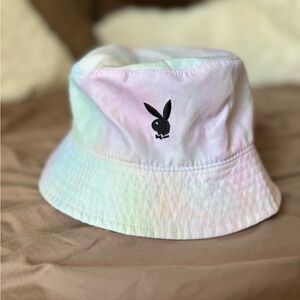 PLAYBOY Bucket Hat Gradient Ombre Pastel colors bunny logo